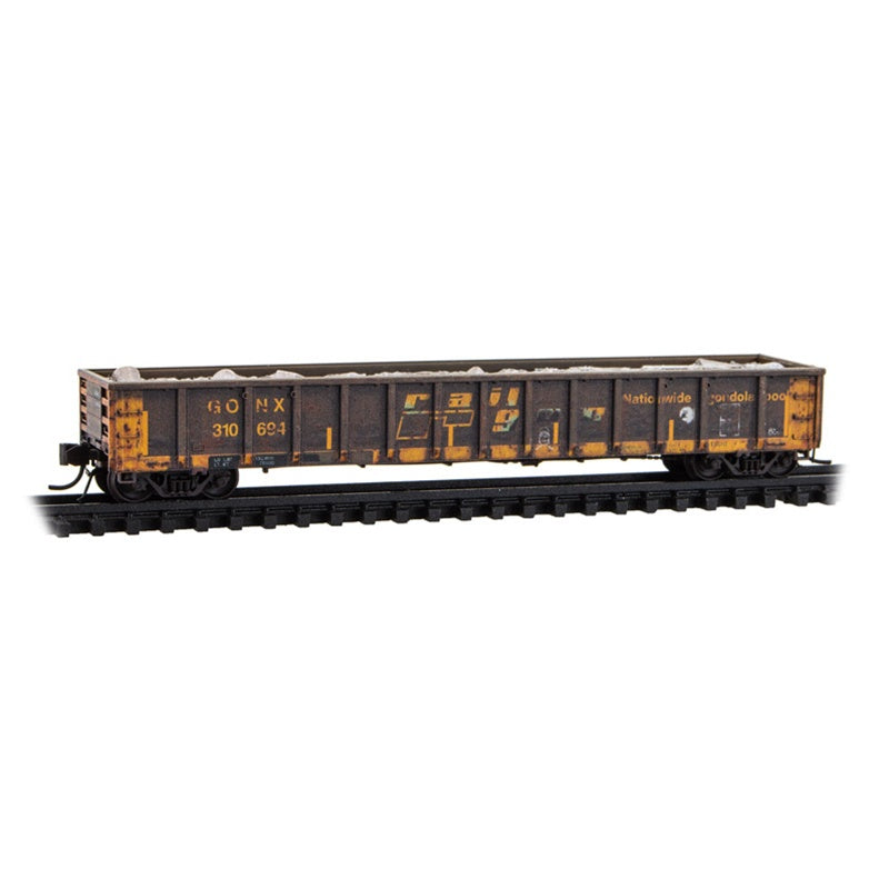 Micro-Trains by Atlas 170 144 014 N-Scale Weathered 52'6" Greenville 2494 Mill Gondola - Railgon #310694