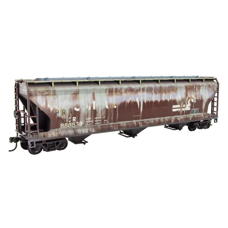 Micro-Trains by Atlas 200 010 007 HO-Scale Weathered 3-Bay Covered Hopper - Unassembled Kit - Conrail (CR) ex-PRR #888538