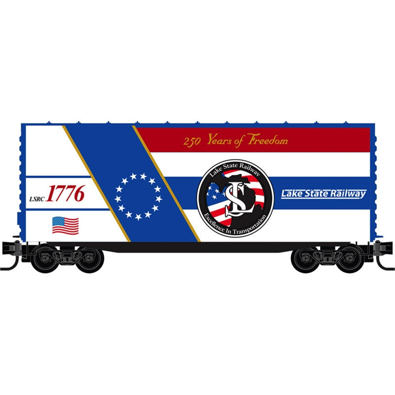 Micro-Trains by Atlas 101 100 824 N-Scale Freedom 40' Smooth Side Hy-Cube Boxcar - Lake State (LSRC) #1776