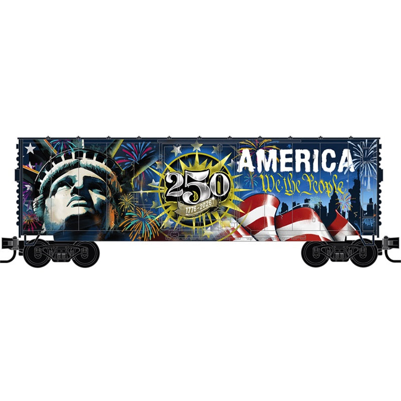 Micro-Trains by Atlas 310 010 004 HO-Scale 40' Insulated Plug Door Boxcar Kit - Liberty 250th
