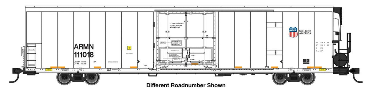 WalthersMainline HO 72' Modern Refrigerator Boxcar - Ready to Run -- Union Pacific (UP) ARMN #111030