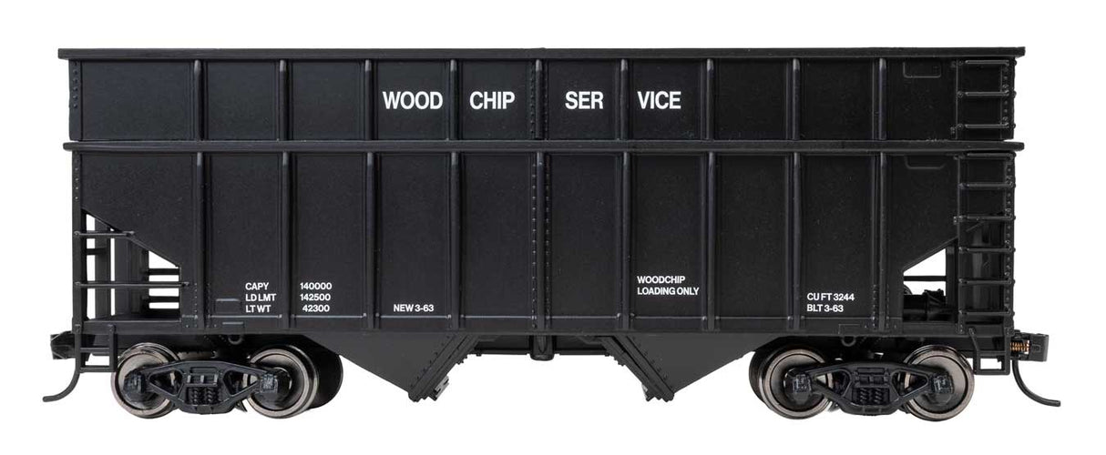WalthersMainline HO 36' Wood Chip Hopper - Ready to Run -- Data Only