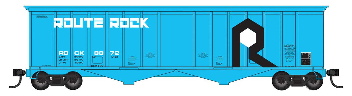 WalthersMainline HO 50' 2-Bay Airslide(R) Covered Hopper - Ready to Run -- Rock Island (RI) #8872
