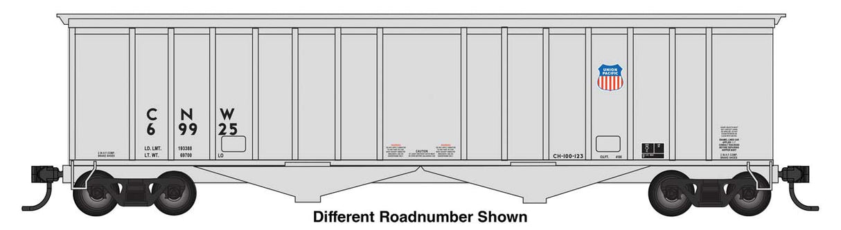 WalthersMainline HO 50' 2-Bay Airslide(R) Covered Hopper - Ready to Run -- Union Pacific (UP) #69930