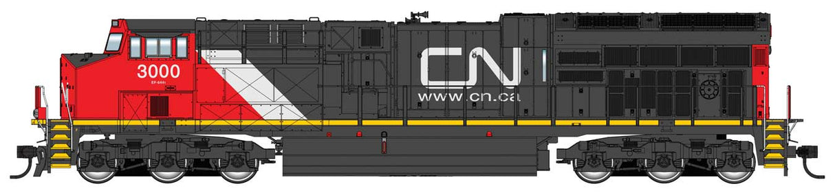 WalthersMainline HO GE ET44AC Evolution Series GEVO Tier 4 - Standard DC -- Canadian National (CN) #3000