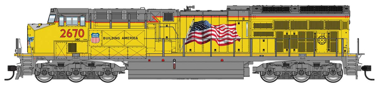 WalthersMainline HO GE ET44AC Evolution Series GEVO Tier 4 - Standard DC -- Union Pacific (UP) #2670