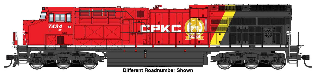 WalthersMainline HO GE ET44AC Evolution Series GEVO Tier 4 - Sound & DCC -- Canadian Pacific Kansas City Limited #7465
