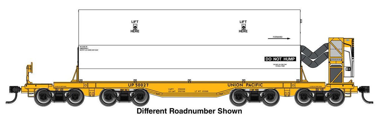 WalthersMainline HO Rocket Train Booster Car with Refrigeration Unit - Ready to Run -- Union Pacific (UP) #50021