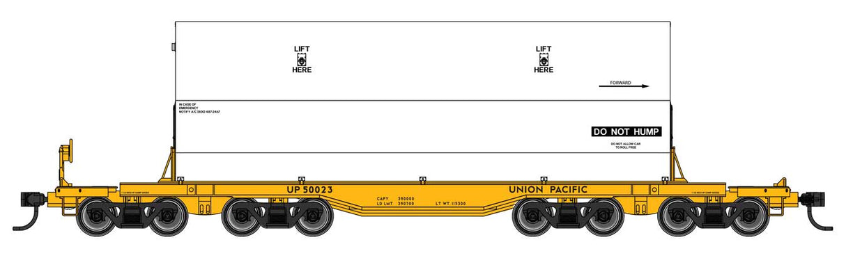 WalthersMainline HO Rocket Train Booster Car - Ready to Run -- Union Pacific (UP) #50023