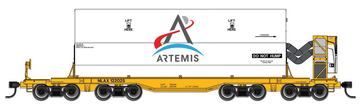 WalthersMainline HO Rocket Train Booster Car with Refrigeration Unit - Ready to Run -- Artemis (NLAX)#122025