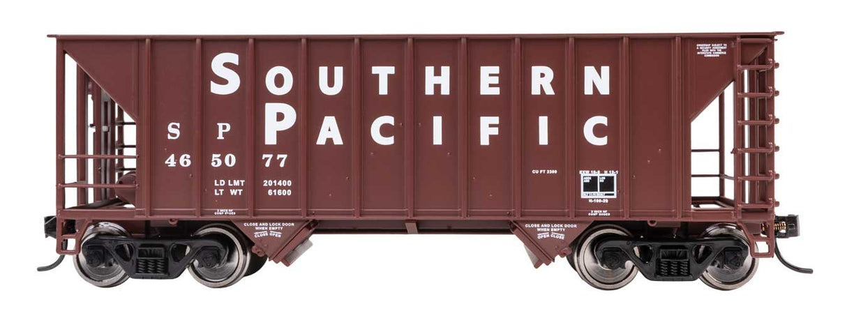 WalthersProto HO 34' 100-Ton 2-Bay Hopper - Ready to Run -- Southern Pacific (SP) #465077