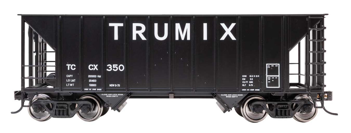 WalthersProto HO 34' 100-Ton 2-Bay Hopper - Ready to Run -- Trumix #350