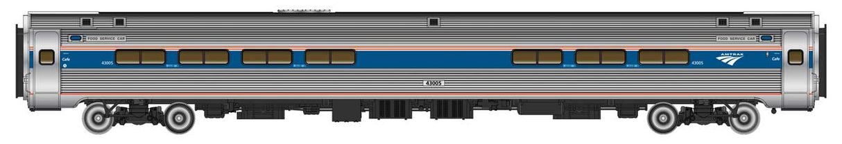 WalthersProto HO 85' Amfleet I Amcafe - Ready to Run -- Amtrak (AMT) Phase VI #43005