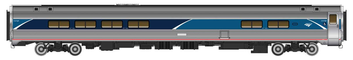 WalthersProto HO 85' Amfleet II Lounge - Ready to Run -- Amtrak (AMT) Phase VII (Decal)