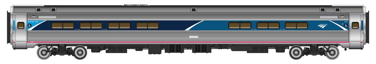 WalthersProto HO 85' Amfleet I Club Dinette - Ready to Run -- Amtrak (AMT) Phase VII (Decal)