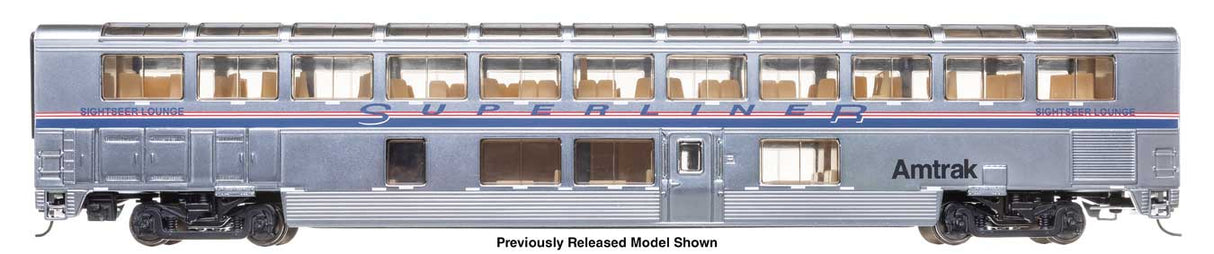 WalthersProto 85' Bombardier Superliner II Sightseer Lounge - Lighted - Ready to Run -- Amtrak(R) (Phase IV) #33027