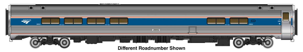 WalthersProto HO 85' Amfleet II Lounge - Lighted- Ready to Run -- Amtrak (AMT) Phase VI (Decal)