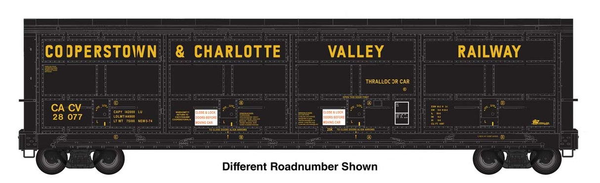 WalthersProto 56' Thrall All-Door Boxcar - Ready to Run -- Coppertown and Charlotte Valley #28080