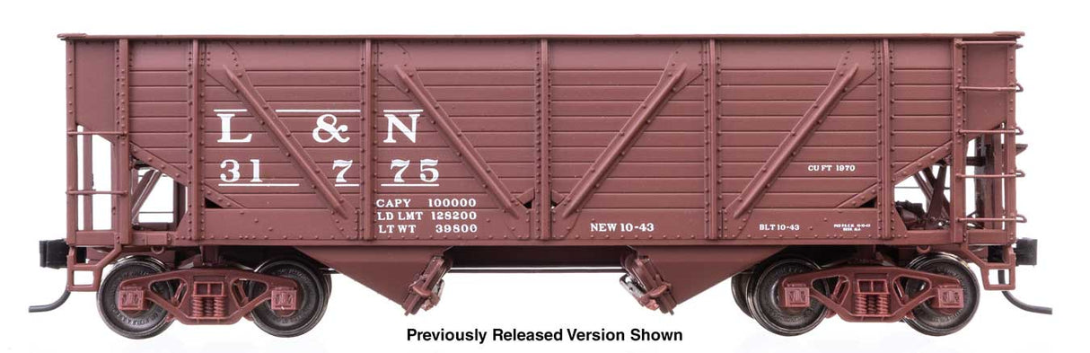 WalthersProto HO 34' Steel-Sheathed War Emergency Hopper - Ready to Run -- Louisville & Nashville (L&N) #31740
