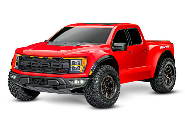Traxxas 101076-4 Ford Raptor R: 4X4 VXL 1/10 Scale 4X4 Brushless Replica Truck - RED