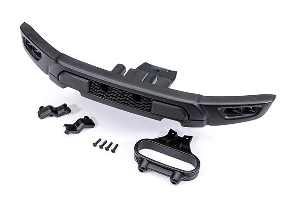 Traxxas 10151 Bumper, front/ bumper mount, front/ light covers (left & right)/ 2.5x10mm BCS (4) (fits Ford Raptor R)