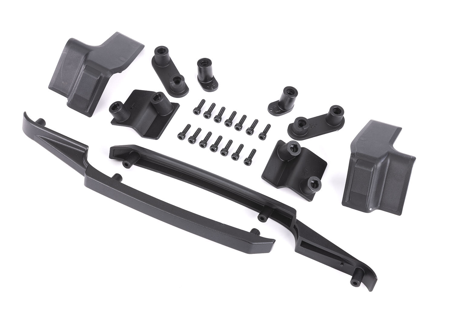 Traxxas 10224 Traxxas 10224 Body reinforcement set, black/ Skid Pads (roof)/ 3x10mm CS (14) (fits #10211 Body)