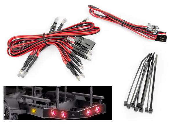 Traxxas 10349 Wire harness, LED lights/ zip ties (8) (fits #10350 Boat Trailer)