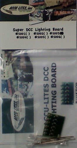 Accu Lites Super DCC LED Lighting Board -- With 3mm Golden White LEDs - 107-5003
