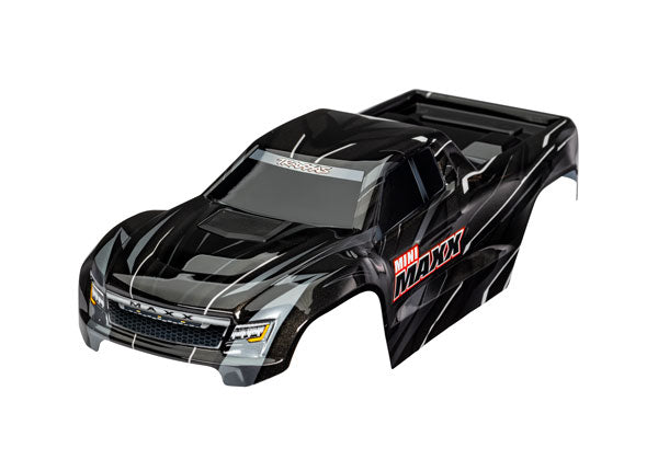 Traxxas 10711-BLK Mini Maxx Body, black (painted, decals applied)