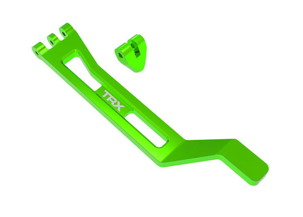 Traxxas 10726 Mini Maxx Battery hold-down, hold-down post (green-anodized 6061-T6 aluminum)/ 3x15mm BCS (with threadlock) (1)