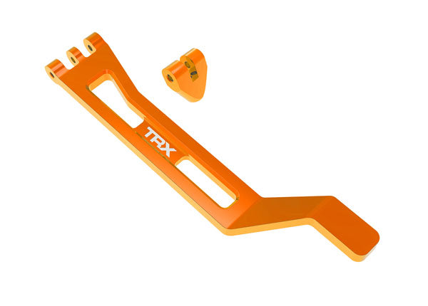 Traxxas 10726 Mini Maxx Battery hold-down, hold-down post (orange-anodized 6061-T6 aluminum)/ 3x15mm BCS (with threadlock) (1)