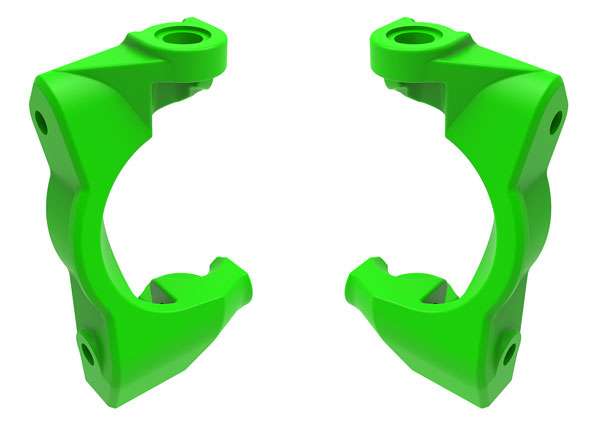 Traxxas 10732-GRN Mini Maxx Caster blocks (c-hubs), left & right (green)