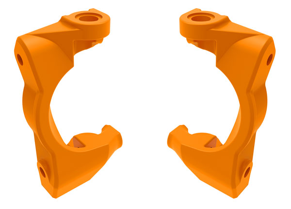 Traxxas 10732-ORNG Mini Maxx Caster blocks (c-hubs), left & right (orange)