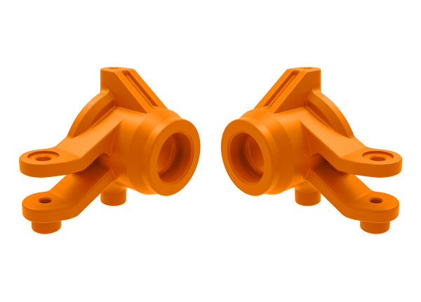 Traxxas 10736-ORNG Mini Maxx Steering blocks, left & right (orange)