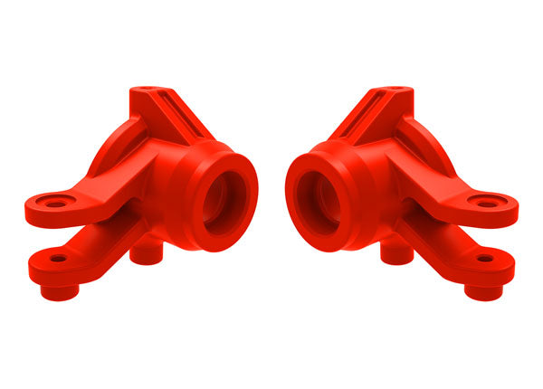 Traxxas 10736- Red Mini Maxx Steering blocks, left & right (red)