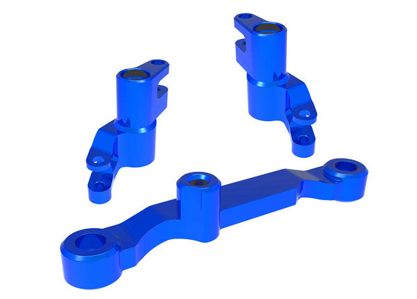 Traxxas 10743-LBUE Mini Maxx / XRT Steering Bellcranks, draglink (blue-anodized 6061-T6 aluminum)/ 3x13mm SS (with threadlock) (2)/ 3x12mm BCS (with threadlock) (2)/ 5x8x2.5mm ball bearings (2)/ 5x10x4mm ball bearings (2)