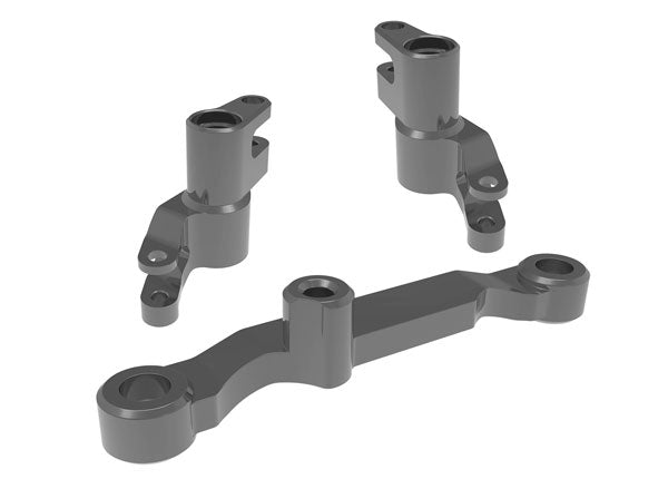 Traxxas 10743-GRAY Mini Maxx / XRT Steering Bellcranks, draglink (grau-anodized 6061-T6 aluminum)/ 3x13mm SS (with threadlock) (2)/ 3x12mm BCS (with threadlock) (2)/ 5x8x2.5mm ball bearings (2)/ 5x10x4mm ball bearings (2)