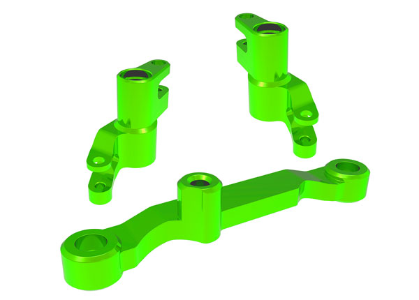 Traxxas 10743-GRN Mini Maxx / XRT Steering Bellcranks, draglink (green-anodized 6061-T6 aluminum)/ 3x13mm SS (with threadlock) (2)/ 3x12mm BCS (with threadlock) (2)/ 5x8x2.5mm ball bearings (2)/ 5x10x4mm ball bearings (2)