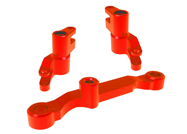 Traxxas 10743-RED Mini Maxx / XRT Steering Bellcranks, draglink (Red-anodized 6061-T6 aluminum)/ 3x13mm SS (with threadlock) (2)/ 3x12mm BCS (with threadlock) (2)/ 5x8x2.5mm ball bearings (2)/ 5x10x4mm ball bearings (2)