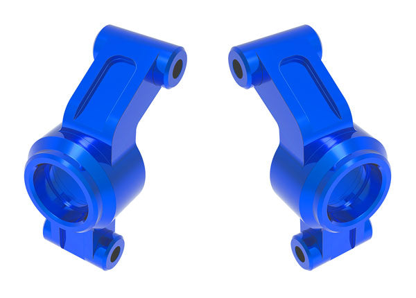 Traxxas 10751-BLUE Mini Maxx Carriers, stub axle, 6061-T6 aluminum (blue-anodized) (left & right)