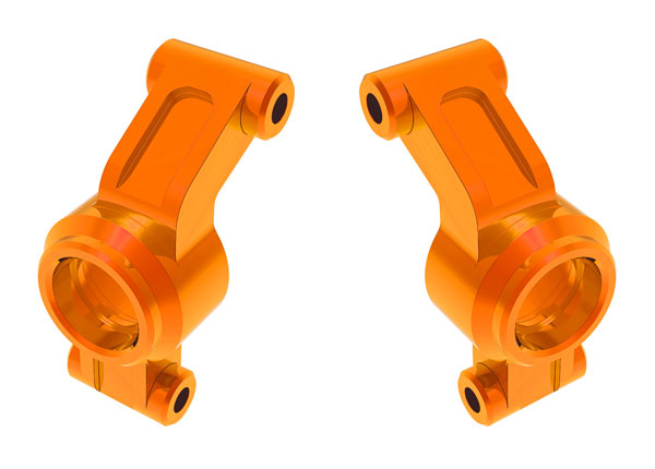 Traxxas 10751-ORNG Mini Maxx Carriers, stub axle, 6061-T6 aluminum (orange-anodized) (left & right)