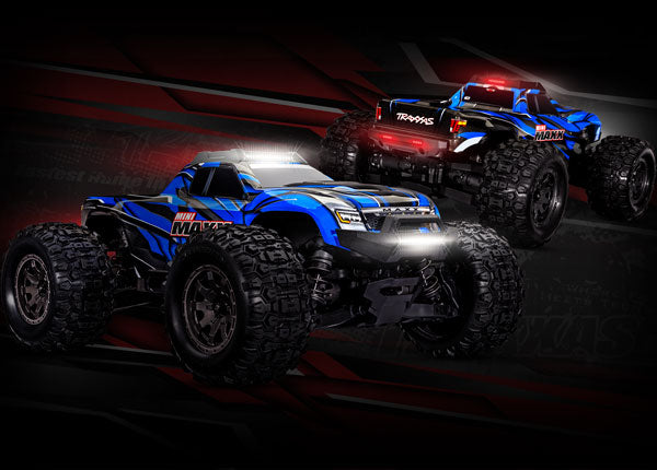 Traxxas 10795 Mini Maxx LED light kit, Complete (includes Front & Rear bumpers with LED lights, roof skid Plate with LED lights, 3-volt accessory power supply, and power tap connector (with cable) (fits #10711 Body)