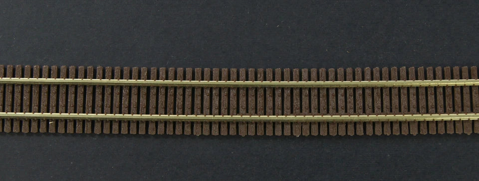 Micro Engineering 11-110 N Bridge Flex-Track(TM) w/Wide Ties & Guard Rail - 3' 91.4cm Long Section -- Code 70 Main Rail - Nonweathered