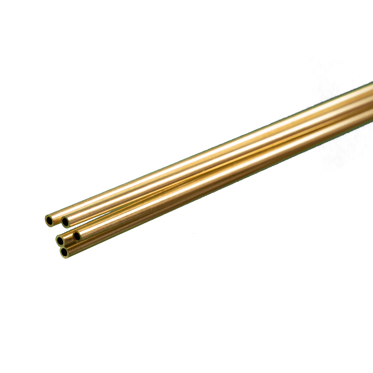 K&S Engineering Brass Tube -- 36" Round, .014" Wall Thickness, 3/32" Diameter - KNS1144