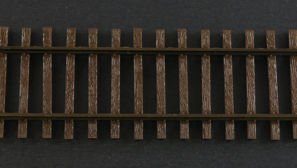 Micro Engineering 12-104 Standard Gauge Weathered Flex-Track(TM) - 3' Sections pkg(6) -- Code 83 Rail w/Wood Ties