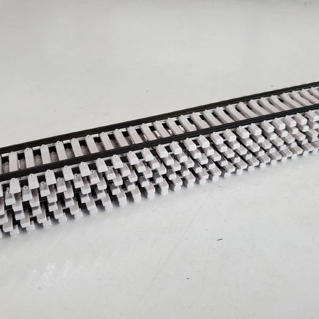 Micro Engineering 12-125 N Weathered Flex-Trak(TM) - 3' Long Sections pkg(6) -- Code 55 - Concrete Ties