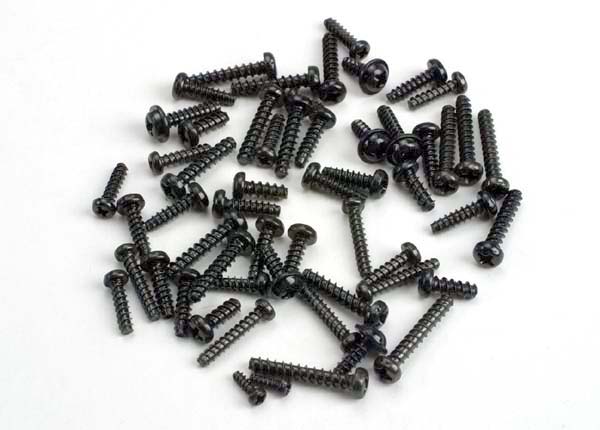 Traxxas 1249 Screw set ,  self-tapping Screws (black) (Tom Cat /  Spirit) - TRA1249