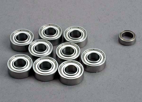 Traxxas 1259 Ball bearing set: 5x11x4mm (9)/ 5x8x2.5mm (1) - TRA1259