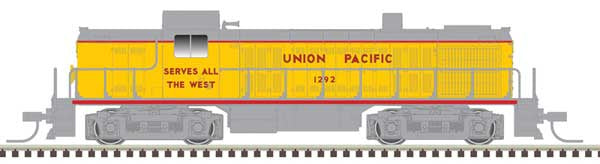 Atlas Alco RS2 - DCC - Master(R) -- Union Pacific 1292 (yellow, gray, red)