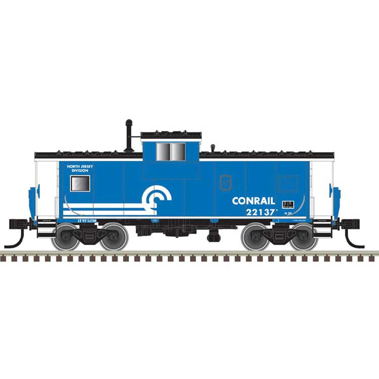 Atlas N Master Series Extended Vision Caboose - Conrail (CR) #22137 (blue)